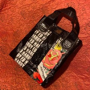 Ed Hardy Magnetic closure large tote